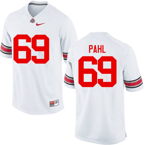 Ohio State Buckeyes #69 Brandon Pahl Men Embroidery Jersey White